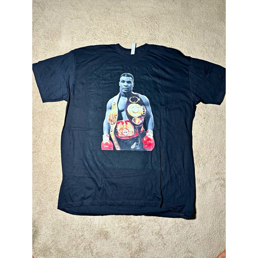 AllStyle Ultimate Iron Mike Tyson Black Boxing Graphic Print T-Shirt 2XL
